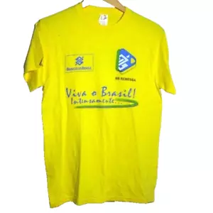 NEW - Viva Brazil Yellow Green Men T-Shirt Size S - Picture 1 of 1