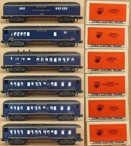 Juego de 6 vagones de pasajeros Lionel 7227-7232 Wabash Madison calibre O - Imagen 1 de 7