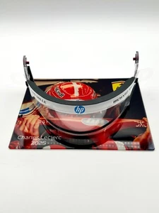Formula 1 F1 Ferrari Charles Leclerc 2025 Used 1:1 Bell HP77 Visor with COA - Picture 1 of 6