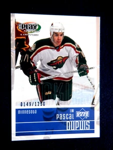 Pascal Dupuis UD Playmakers RC 113 - 0149 / 1250, 2001 -02 NHL, Minnesota Wild - Picture 1 of 2