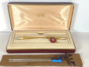 CROSS CLASSIC CENTURY 18K GOLD FILLED BALLPOINT PEN #2802 -(MADE IN THE USA)- - Picture 1 of 11