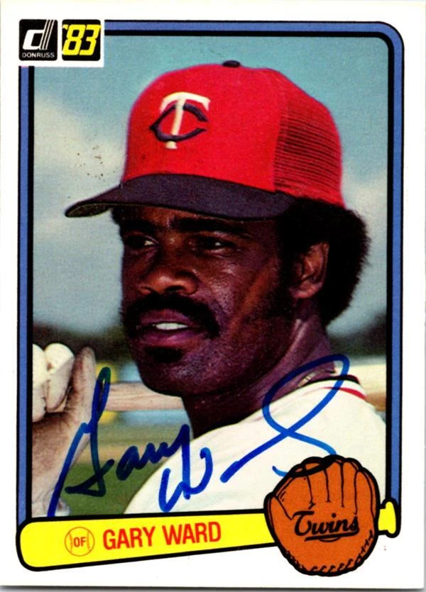 Gary Ward autographed baseball card (Minnesota Twins) 1983 Donruss #429 - Image 1 of 1