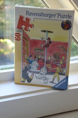 Retired~CURIOUS GEORGE Puzzle Ravensburger 60 Piece NEW~SEALED BOX~Fire Station - Image 1 of 4