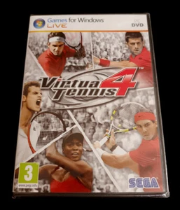 VIRTUA TENNIS 4 SEGA PC DVD ROM Pal-España Esp English NUEVO Precintado New Sega - Imagen 1 de 2
