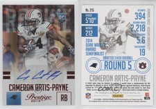 2015 Prestige Extra Points Red Signatures Cameron Artis-Payne Rookie Auto RC