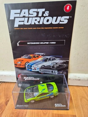 1/43 ALTAYA FAST AND FURIOUS COLLEZIONE 1995 MITSUBISHI ECLIPSE AUTO DIECAST #4 - Immagine 1 di 3