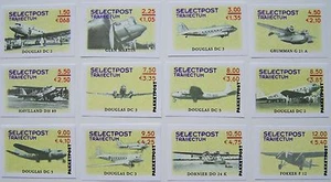 Stadspost Utrecht 2001 - 12 hoge waarden Vliegtuigen, Airplanes, postfris onget. - Picture 1 of 1