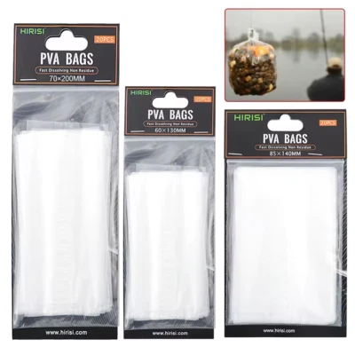 HIRISI PVA Bags Netz Mesh Karpfenangeln wasserlöslich Futternetz Futtertasche - Bild 1 von 4