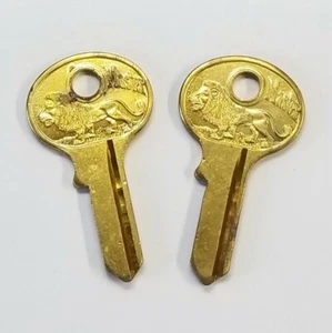 Master Original Vintage Lion coined key blanks, M1 keyway, locksmith, Set of 2 - Picture 1 of 6