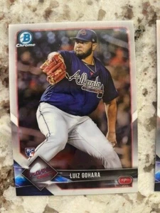 Tarjeta de novato Bowman 2018 cromada Atlanta Braves Luiz Gohara #99 - Imagen 1 de 1