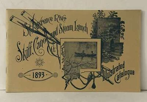 1893 St. Lawrence River Skiff Canoe Steam Launch Co. PB Reprint - Picture 1 of 2