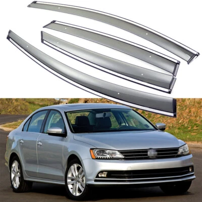 1 juego de deflector de visera de ventilación de ventana para Volkswagen Jetta 2011-2018 Foto 1 de 4