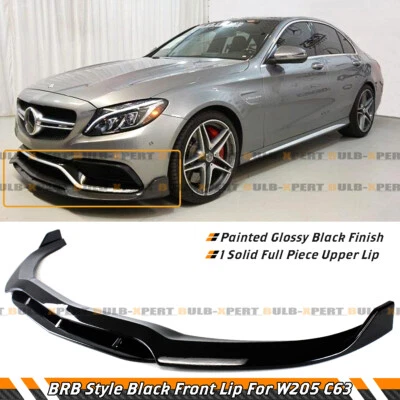 PARA MERCEDES BENZ W205 C63 AMG S 2015-2021 NEGRO BRILLANTE ESTILO B PARACHOQUES DELANTERO LAP Foto 1 de 4