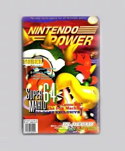 SUPER MARIO 64 / NINTENDO POWER 2"x3" FRIDGE MAGNET (magazine game n64 retro - Picture 1 of 3