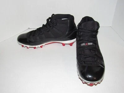 Botines de fútbol Nike Air Jordan 11 Retro TD criados negros AO1561-010 para hombre talla 10,5 Foto 1 de 4