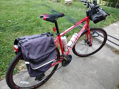 Schwinn Kempo Hybrid Bike, 700c wheels, 21 speeds, mens frame - red - Image 1 of 3