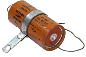 Condensatore Vintage Astron Minimite 30 MFD 200 VDC TESTATO 42 MFD TONE CAP.  - Foto 1 di 4