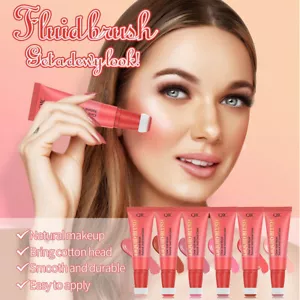 Blush Face Liquid Brush Éponge Highlight Waterproof Peach Contour Rouge ~ - Picture 1 of 24