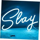 Slay Blue LED Neon Light Sign Cool Boys Girls Preppy Bedroom Game Blue slay