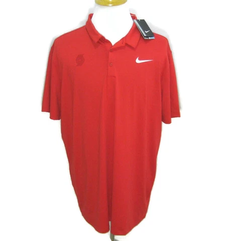 New PORTLAND TRAIL BLAZERS Men's (Size 2XLT) Red NIKE Dri-Fit Polo Shirt NWT Cover