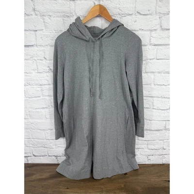 EILEEN FISHER Organic Cotton Blend Hoodie Tunic Dress Women M Minimalist Capsule - Image 1 of 4