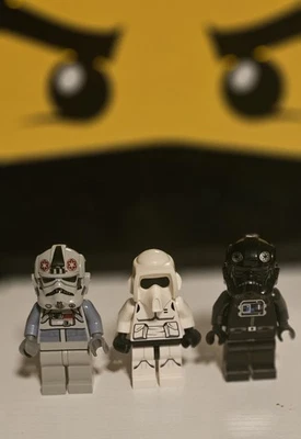 LEGO Star Wars  Minifigure Imperial Lot AT-AT Driver, TIE Pilot, Scout Trooper - Image 1 of 3