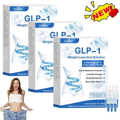 MARKENLOS 3Box GLP -1 -Gewichtsverlust oraler Lösung -natürlicher Stoffwechsel unterstützt