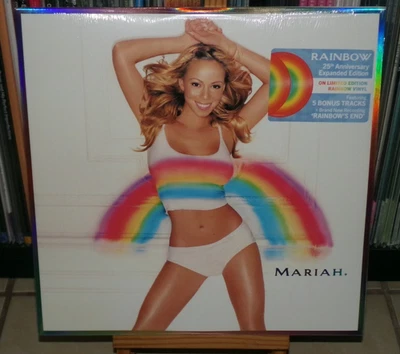 MARIAH CAREY RAINBOW PICTURE DISC LP HEARTBREAKER THANK GOD I FOUND YOU CRY BABY - Image 1 of 4