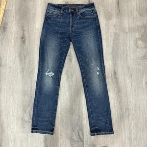 American Eagle Jeans Herren 28x30 Slim Straight Distressed Dark Wash Denim - Bild 1 von 5