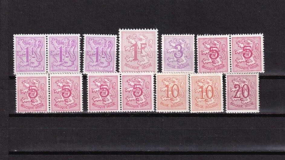 ER01 Belgium 1951 Numbers on Heraldic Lion - Image 1 of 1