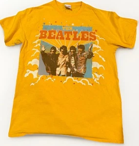  The Beatles T Shirt Yellow Size S Junk Food Tees - Picture 1 of 6
