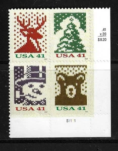 USA SC # 4207-4210 Christmas Knits , 2006 Christmas . MNH - Picture 1 of 1