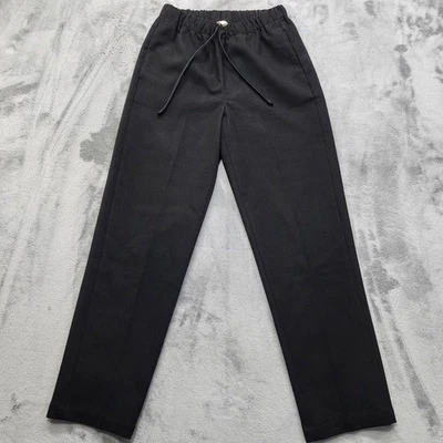 Aritzia The Group by Babaton Pants Womens XS Solid Black Flannel Jimmy Pant Crop - Image 1 of 4