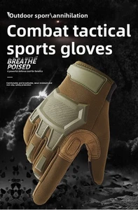 Tactical gloves touch screen training combat anti-skid riding outdoor sports - Picture 1 of 23