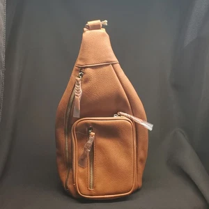 Antik Kraft Crossbody Sling (Tan) | Vegan Leather Crossbody Bag for Women - Picture 1 of 22