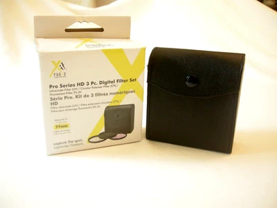 Promaster Series 77mm  HD 3 pk Digital Filter Set UV, Cir. Pol, FL-D in box - Image 1 of 2