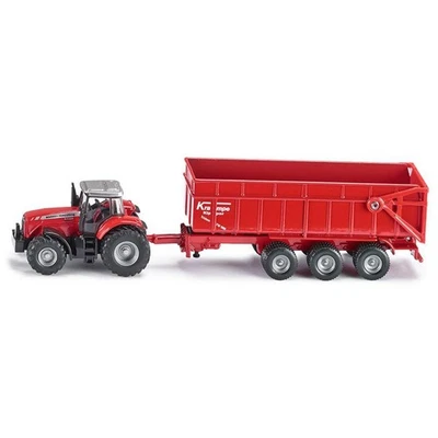 Siku 1/87 Massey Ferguson 8480 with Krampe Dump Trailer Siku-1844 - Image 1 of 4