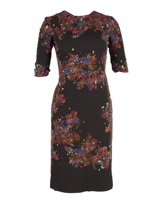 Erdem Splattered Print Dress in Multicolor Cotton - Image 1 of 3