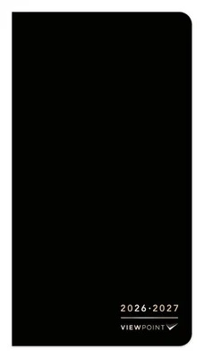 ViewPoint Black | 2026-2027 3.5x6.5" Monthly Pocket Planner Calendar - Image 1 of 4