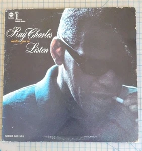 RAY CHARLES LISTEN (VG+) ABC-595 LP VINYL RECORD - Picture 1 of 7