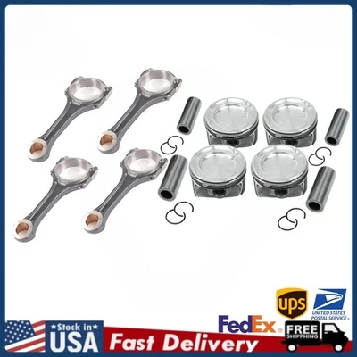 M274 Engine Connecting Rods & Piston Rings Set For Mercedes-Benz A180 A200 2.0T  Foto 1 de 4