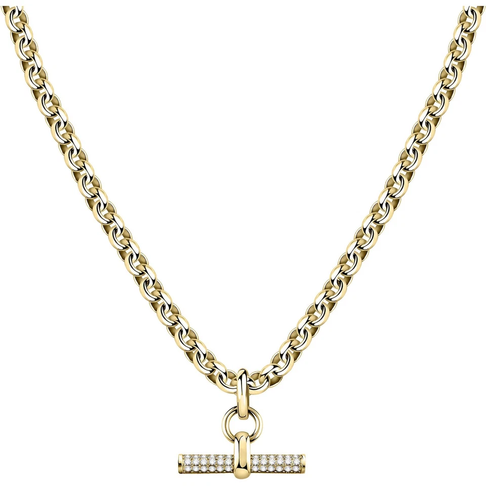 Necklace MORELLATO Women Hug Golden Steel / Crystals SAUC02