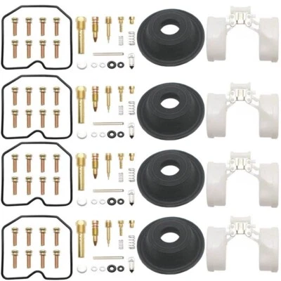 4X For KAWASAKI ZRX1100 ZRX1200 Carburetor Repair Kit Rebuild Diaphragm Float - Imagem 1 de 3