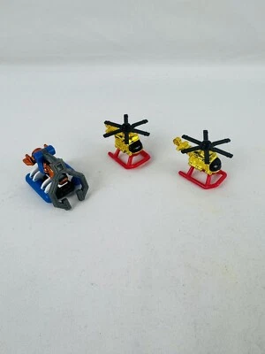 Lot of 3 Micro Machines Mcdonald’s Toy 1996 LGT Helicopter Boat Vtg - Image 1 of 3