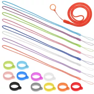 1 Set Multifunctional Necklace Lanyard Straps Silicone Rings - Picture 1 of 11