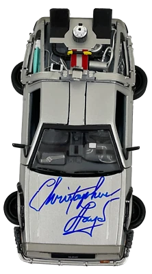 克里斯托弗·洛伊德签名回到未来 1:24 德洛伦压铸贝克特真品证书 — 第 1/4 张图片