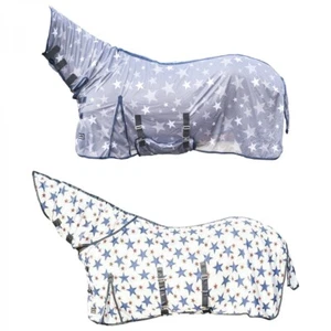 Fliegendecke Ausreitdecke Stars Combo HKM Halsteil Bauchlatz Sterne 115-165 cm - Bild 1 von 3