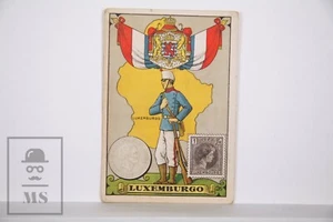 Trading Card - Flag, Soldier & Country. 26, Luxembourg - Spanish Chocolate Adv. - Bild 1 von 2