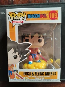 Funko Pop Goku & Flying Nimbus red suit VERY RARE No.109 + protector - Imagen 1 de 7