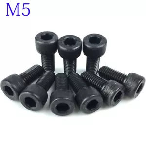 5mm / M5 x 0.8 - SOCKET HEAD Caps Screws 12.9 Alloy Steel Black Oxide DIN 912 - Picture 1 of 5